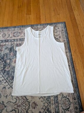 Goodfellow & Co White Sleeveless Tank Top